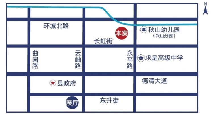 蓝城·桂语江南交通图