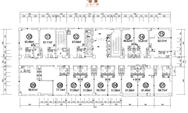 汇鑫广场楼层平面图