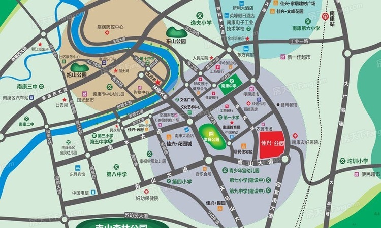 佳兴公园交通图