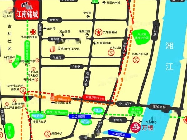 江南铭城交通图