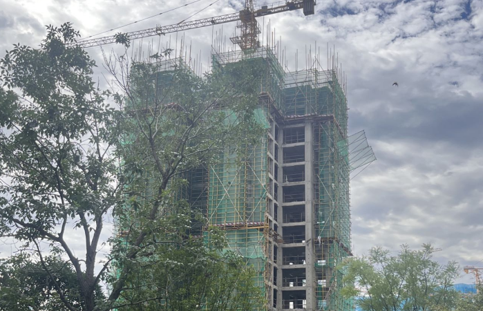 雨润星雨华府南区施工进度图