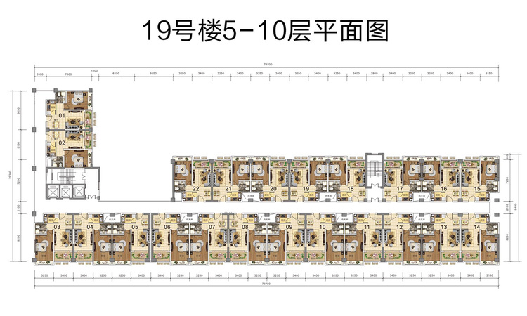 卓越·盈滨悦府楼层平面图