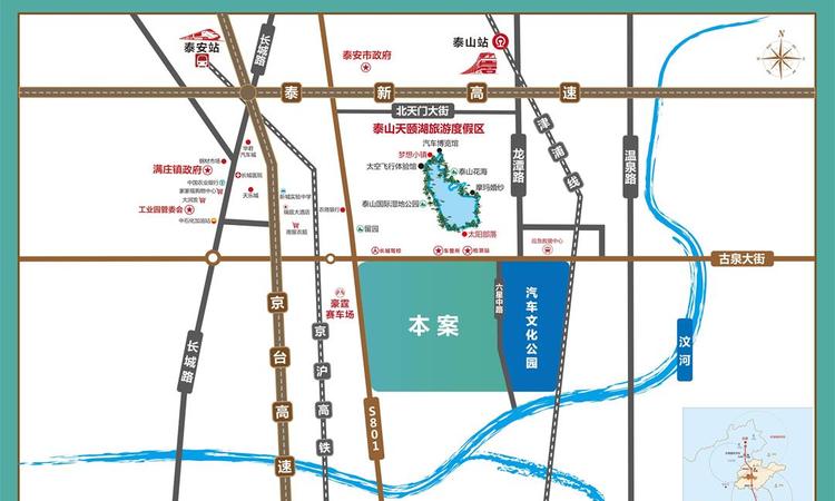 六星汽车小镇交通图