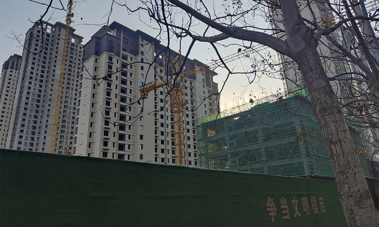 信达·峯墅施工进度图