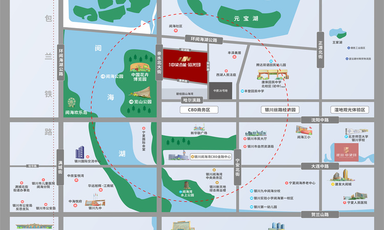 中梁拾光印交通图