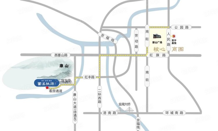 霅溪桃源交通图