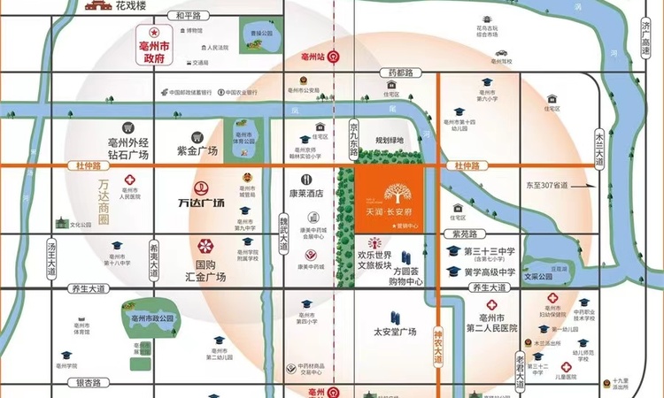 天润·长安府交通图