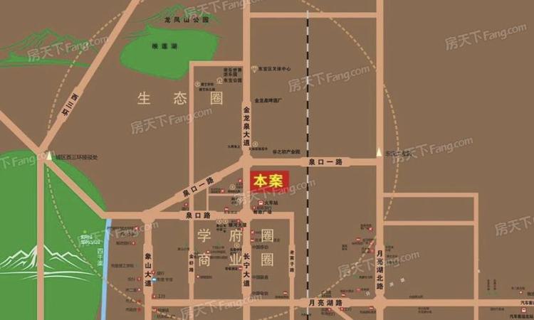 楚园春天交通图