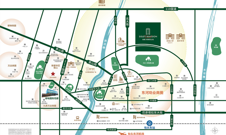 绿地西斯莱公馆交通图