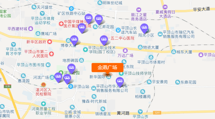 金港广场交通图