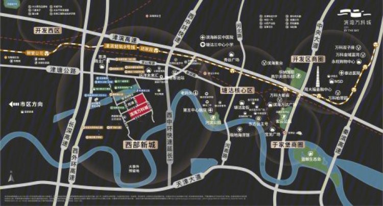 滨湾万科城交通图