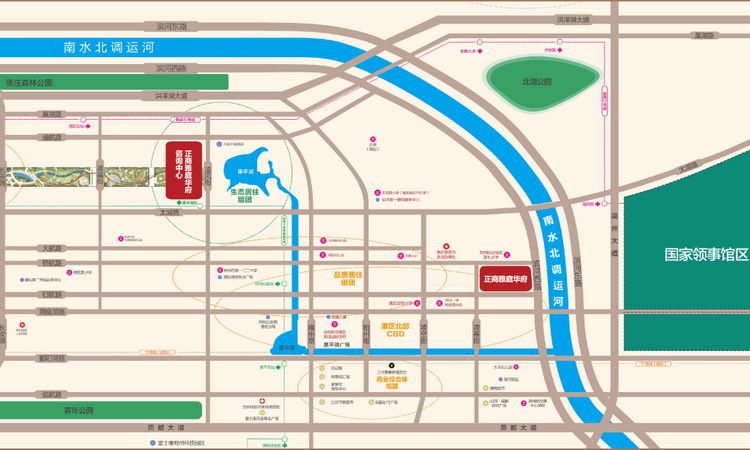 正商雅庭华府交通图