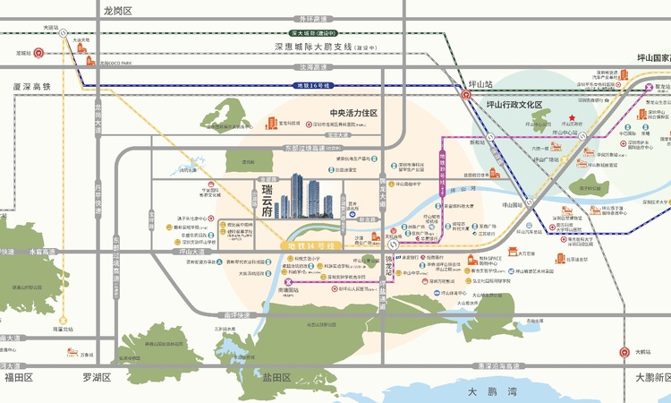 天健瑞云府交通图