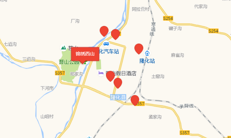 锦绣西山交通图