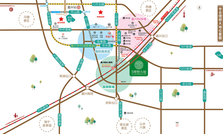 世合理想大地·静和里·培德居交通图