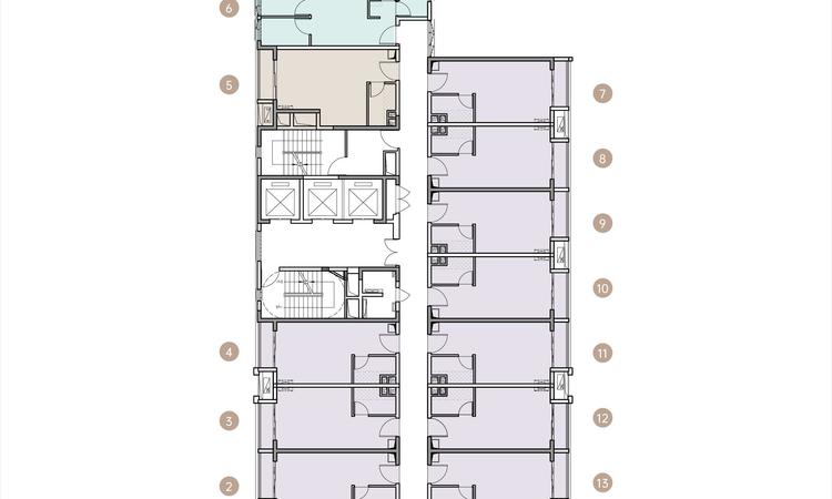 京基天荟公寓楼层平面图