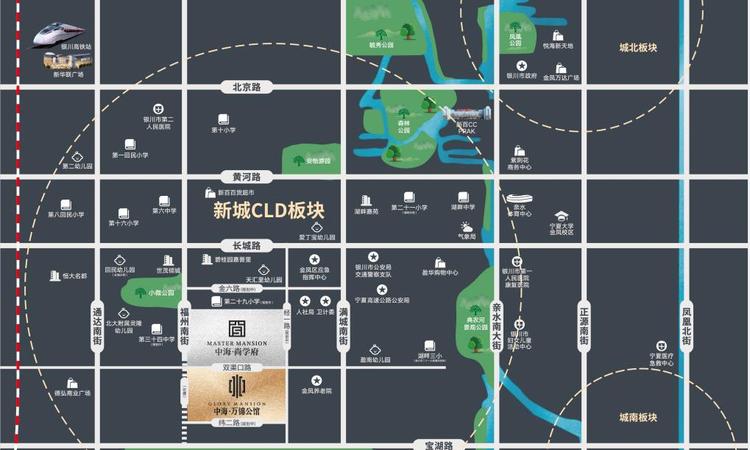 中海万锦公馆交通图