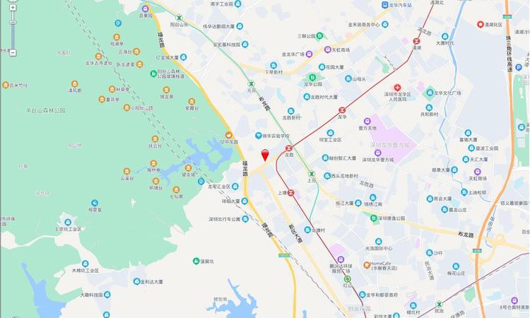 深铁珑境花园交通图