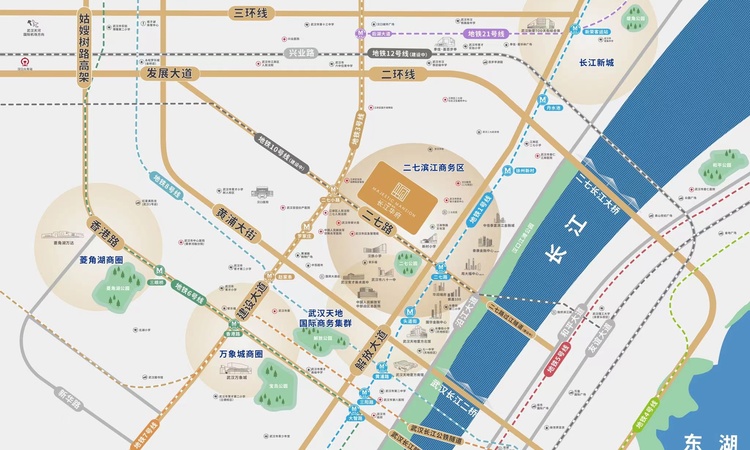 能建·长江华府交通图