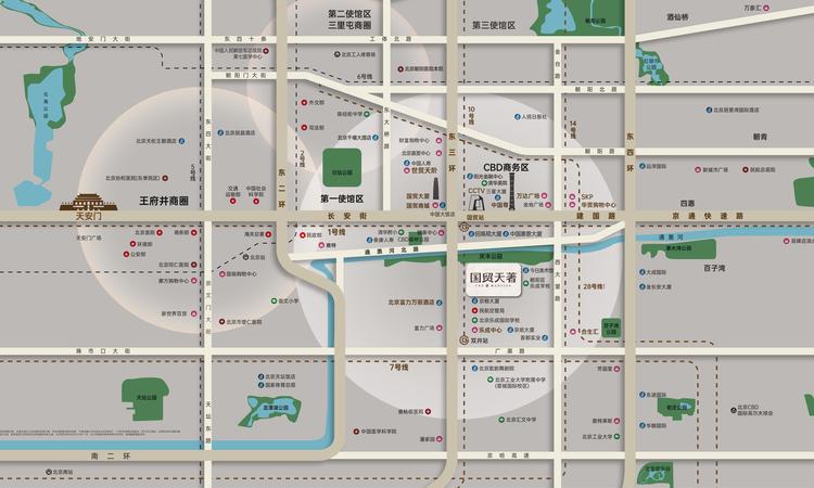 国贸天著交通图