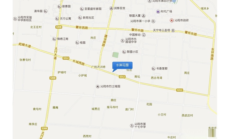 水岸花园交通图