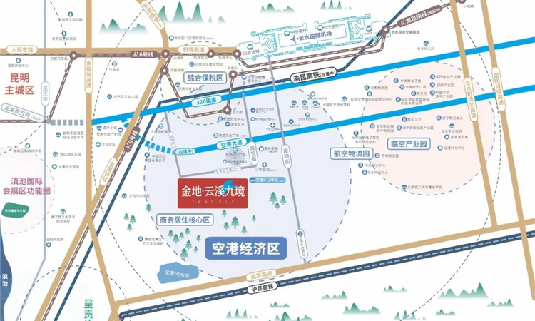 金地·云溪九境交通图