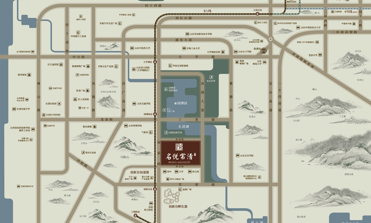 南益名悦常清交通图