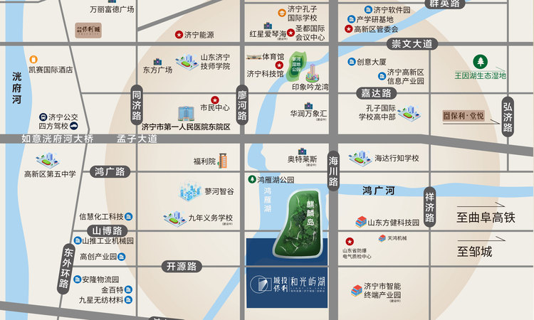 城投保利和光屿湖交通图