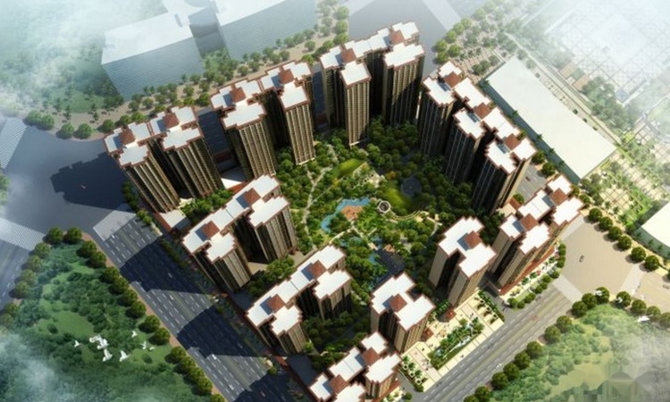 万盛中央公园实景图