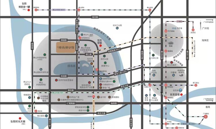世茂弘阳绿岛湖公馆交通图