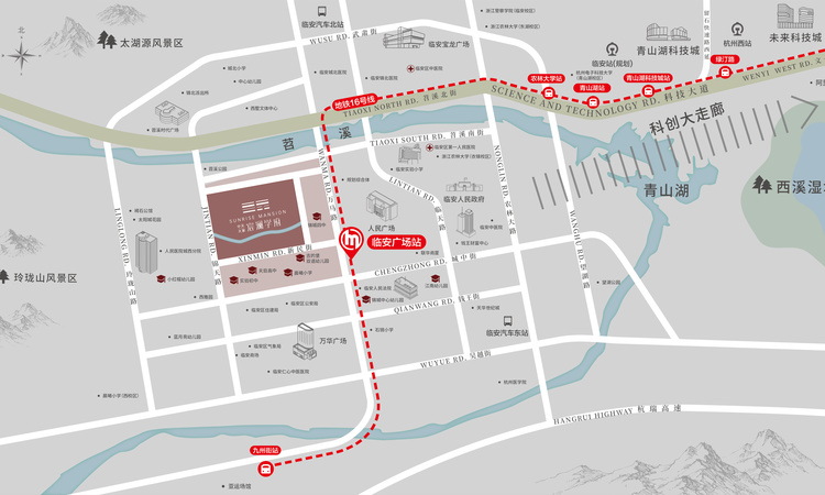 中天大家·宸澜学府交通图