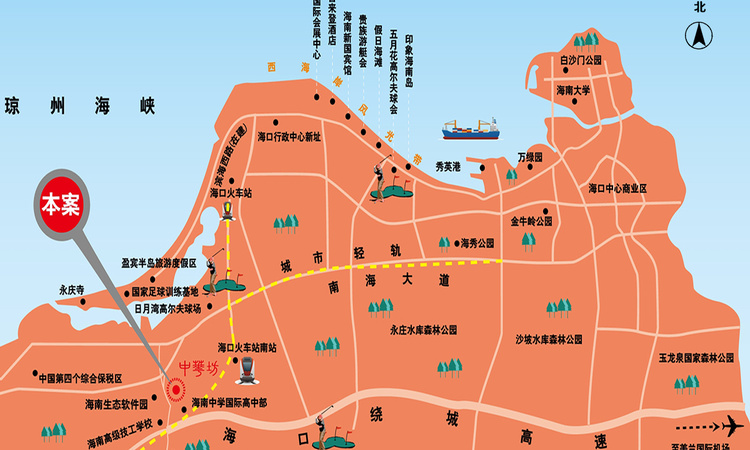 中华坊交通图