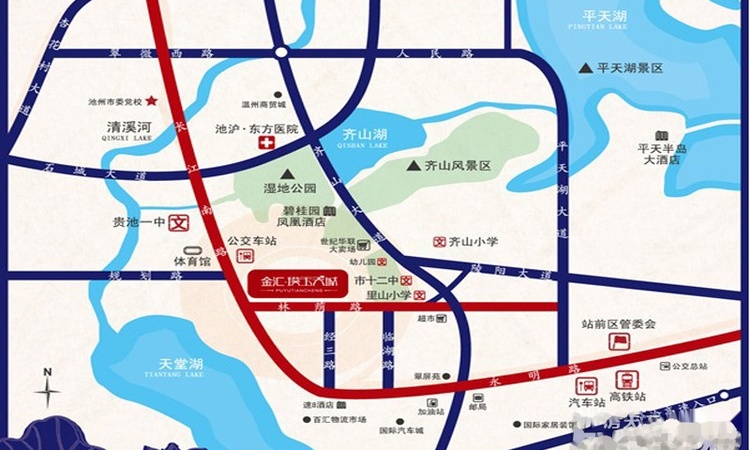 金汇·璞玉天城交通图