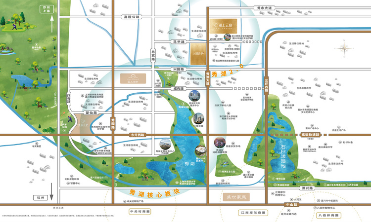 浙江交控·湖上云庭交通图