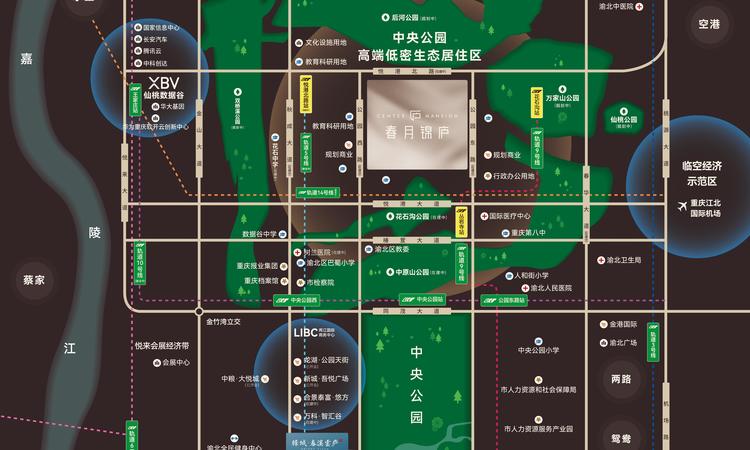 绿城春月锦庐交通图