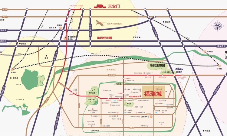 福瑞城交通图