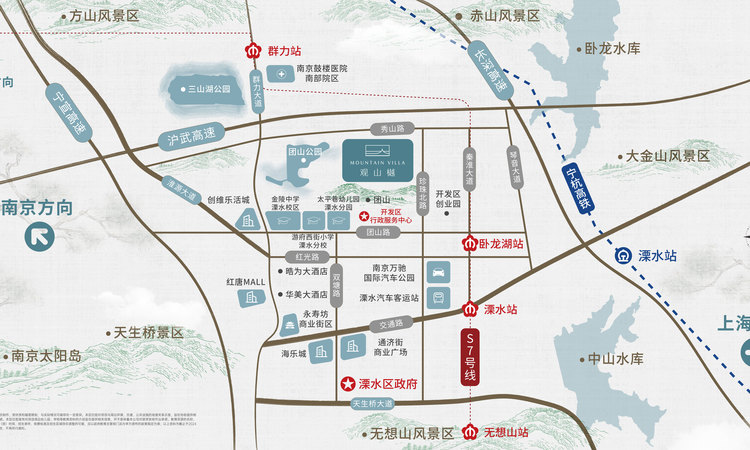 观山樾交通图