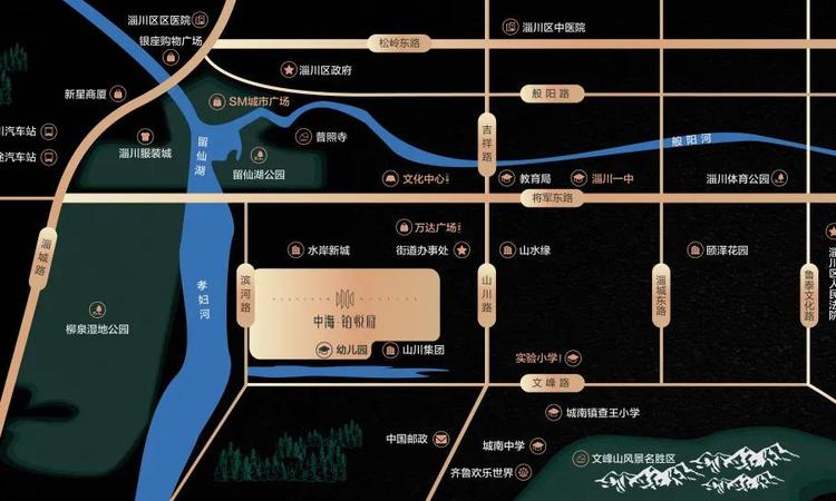 中海·翠湖溪岸交通图