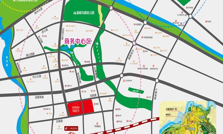 天鹅国际广场周边配套图