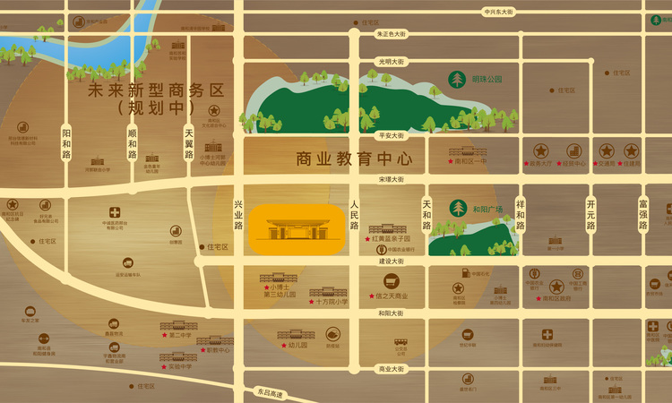 中鼎天一府交通图