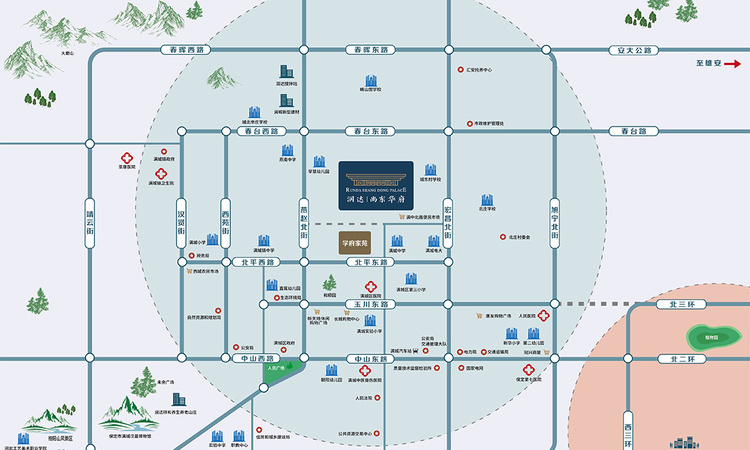 润达尚东城交通图