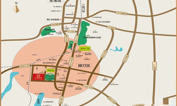 公园里交通图