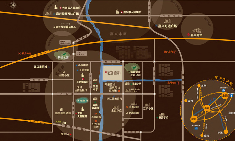 中洲碧桂园花溪源著交通图
