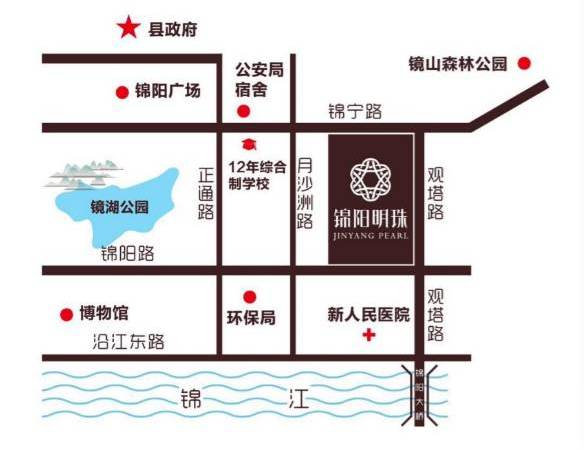锦阳明珠交通图
