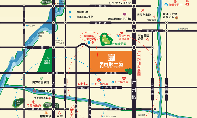 中达尚城一品交通图
