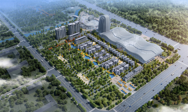 中侨 ·中湖国际数字产业新城效果图