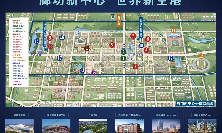 新空港孔雀城天玺周边配套图