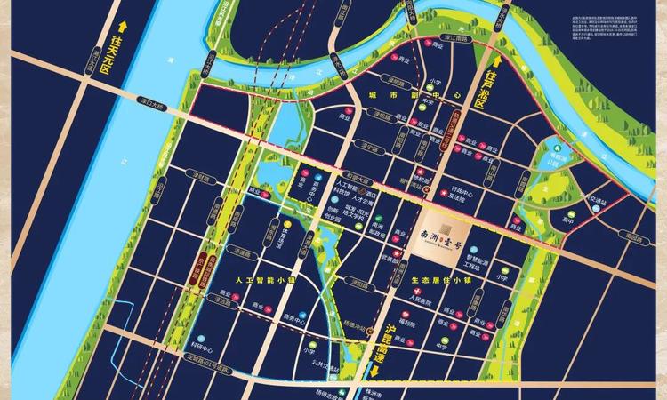 城发南洲壹号交通图