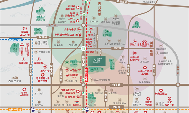 万滨天锦交通图