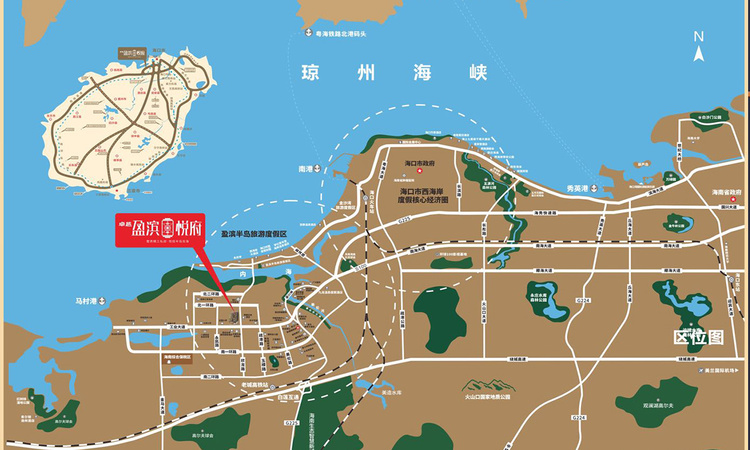 卓越·盈滨悦府交通图